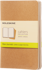 Moleskine Kraft Large Cahier Plain(Pack of 3)
